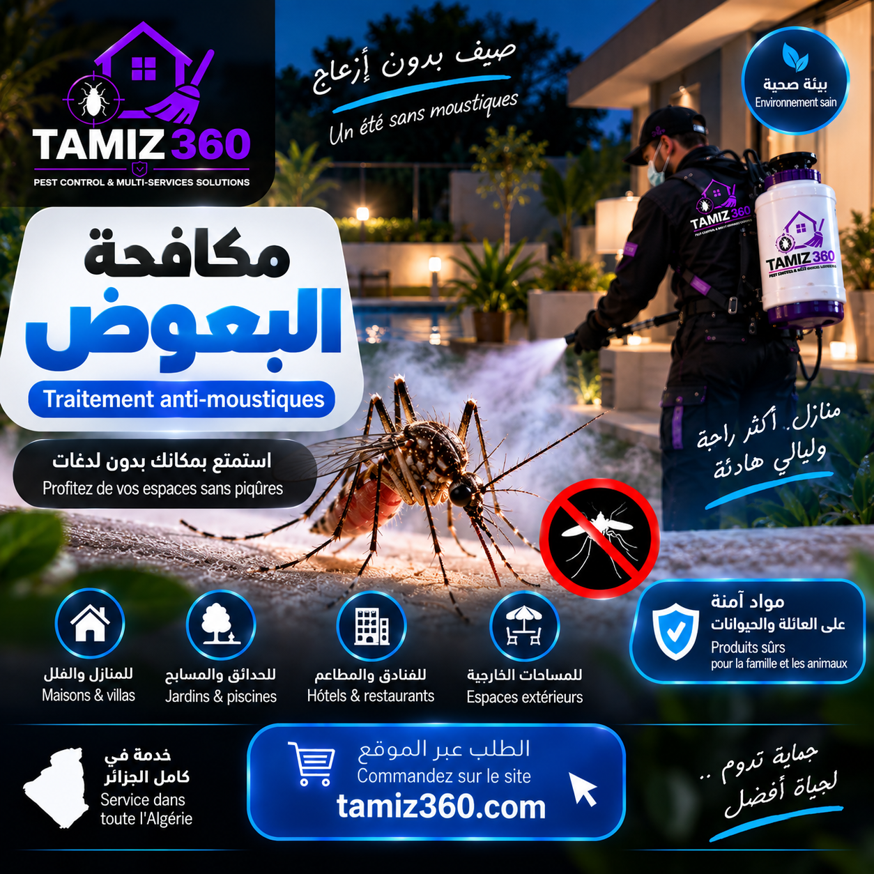 مكافحة البعوض | Traitement anti-moustiques